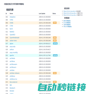 沈阳航空航天大学开源软件镜像站